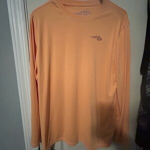 Real Life Men's Orange Long Sleeve Tee